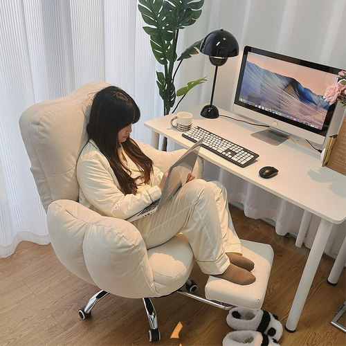 家用电脑椅舒服久坐懒人沙发椅女生卧室可躺化妆椅宿舍书桌靠背椅