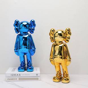 现代简约0001创意aws公仔雕塑树脂样板房书饰房家居k玄关小软装 品