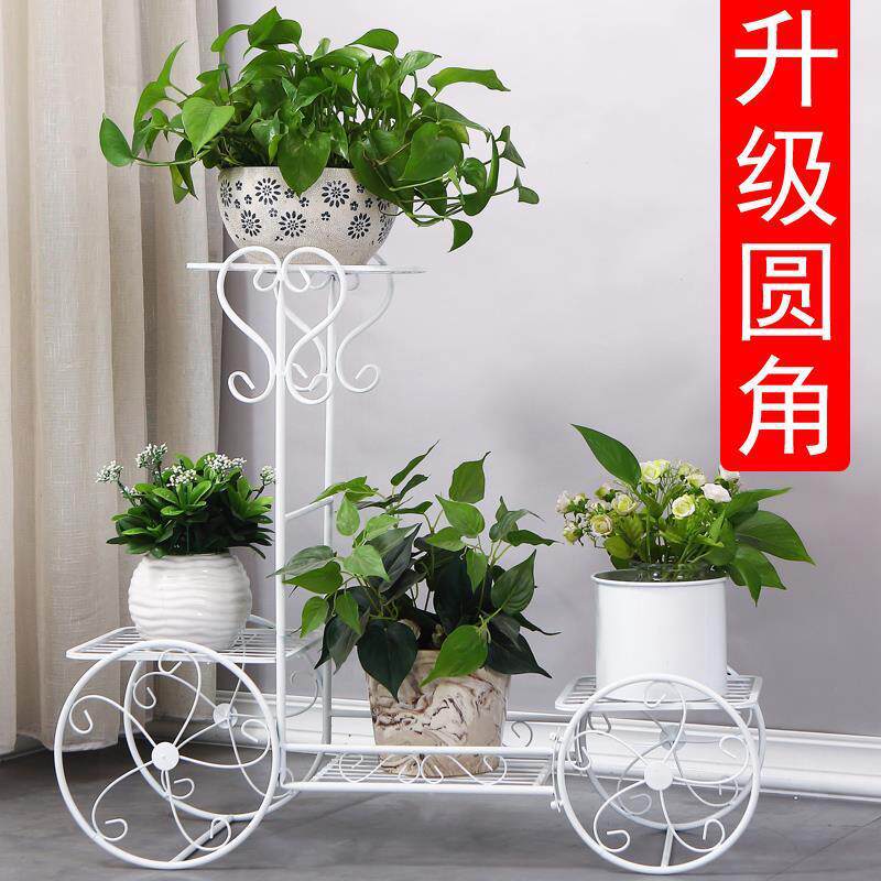 阳台花架绿萝落地花架子花盆架客厅室内家用置物架多层铁艺支架