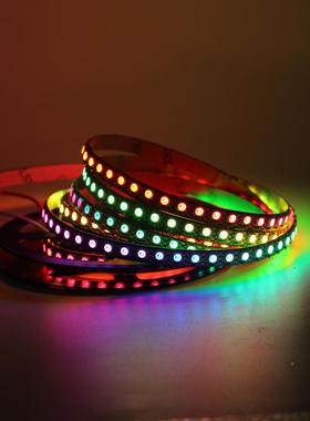 S幻K6E815V144灯62彩灯带3535珠窄板144灯LD全彩5V内置IC单点控软