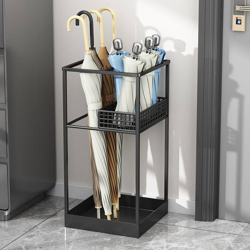 大容量雨伞收纳架家用门口雨伞筒伞桶放伞架子商用挂伞伞架置物架