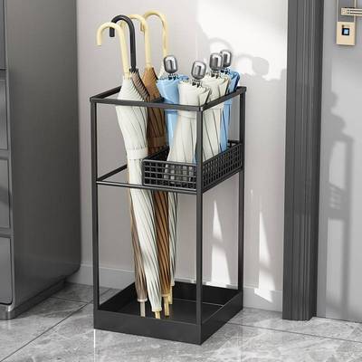 大容量雨伞收纳架家用门口雨伞筒伞桶放伞架子商用挂伞伞架置物架