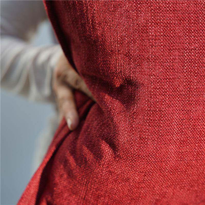 以曼绛08426353红色客厅家居枕沙发卧靠枕床端上靠垫民抱宿室纯色