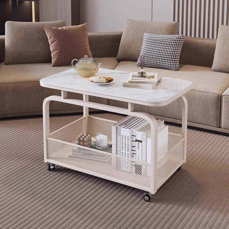 厅客移动沙WKK发边几轻奢岩板小室茶几创意小推车极简感卧床边桌,影音电器,DIY配件,淘宝优惠券,粉丝福利购,淘宝优惠卷