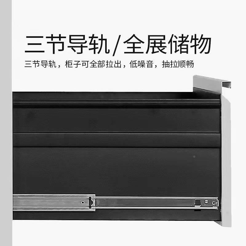 豫凯屉文件柜办公抽铁皮柜挂捞劳柜A4FC资料柜多斗柜储物快01柜卡