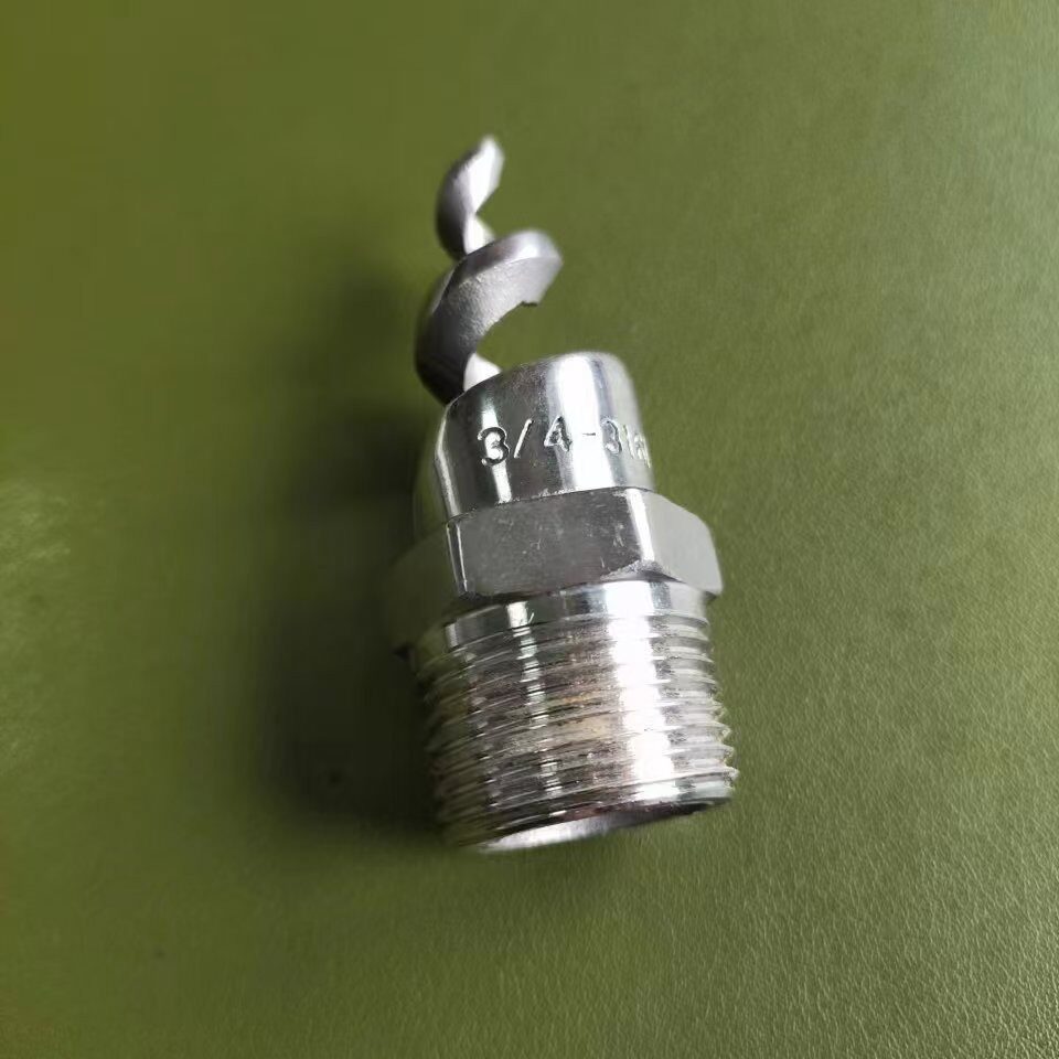 郑州工业DN100 DN125 DN150 外丝316L螺旋喷嘴 法兰喷头