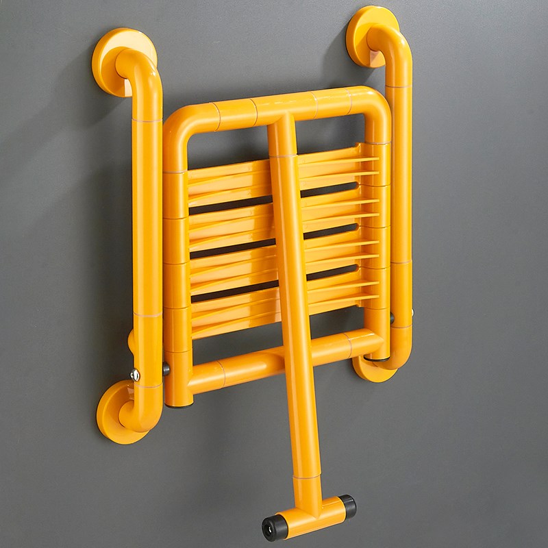 浴室折叠凳带双扶手老人厕所洗澡凳子卫生间老年人残疾人沐浴椅子