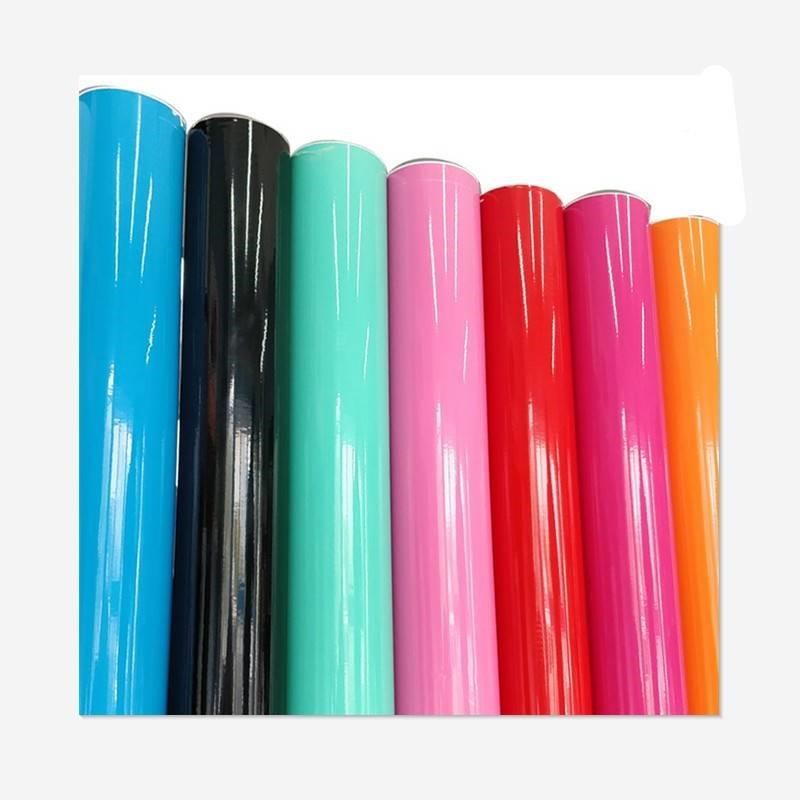 汽车亮光面改色膜整全车身贴膜内饰改色贴纸改装车膜蓝粉色白色膜