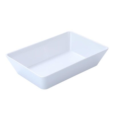 白色密胺熟食卤味鸭货托盘长方形快餐凉菜展示盘仿瓷卤菜盘子商用