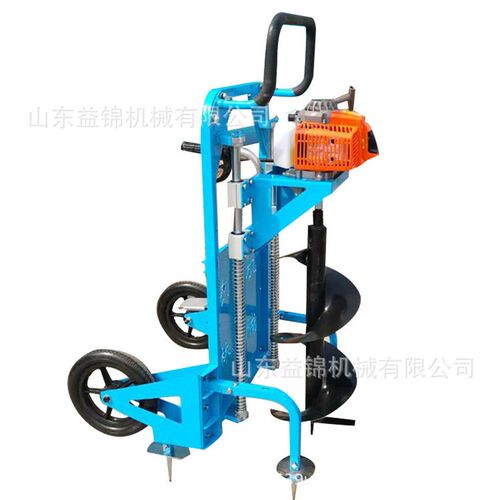 单人操作挖坑机 园林用途便捷打洞机 框架式植树施肥钻坑机