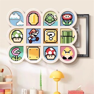 多巴胺电表箱装 配电箱盖面板奶油风强弱电箱遮挡挂画 饰画2025新款