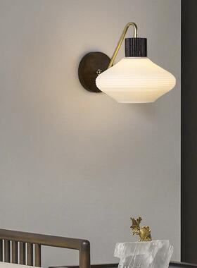 新式头胡桃色木壁灯B-291北欧中创意背景墙过道灯阳台壁灯家用卧