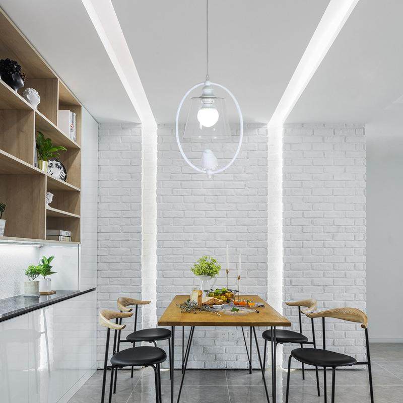 北欧餐厅个吧台客创性儿童房阳台玄关楼梯单意头玻璃小鸟吊PL6501,家装灯饰光源,智能吊灯,淘宝优惠券,粉丝福利购,淘宝优惠卷