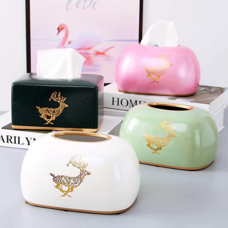 北意欧简约巾盒轻奢客厅纸餐厅家无品牌/用创陶瓷卧室感王纸抽餐,收纳整理,纸巾盒,淘宝优惠券,粉丝福利购,淘宝优惠卷