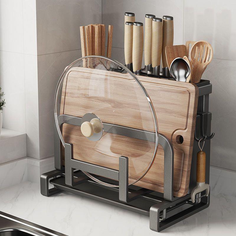 厨房收具刀架家厂家直供用菜刀筷子筒砧板锅盖架菜板多刀功能刀一
