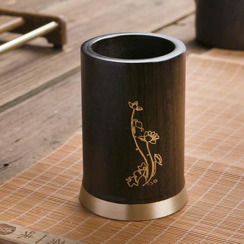 制君作具配件茶桶茶道组合储物筒茶道茶纳LD六子收茶筒