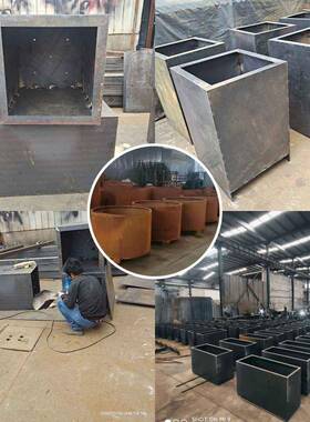 耐候钢种植焊接199安装上海厂家制09CAu池PCrNi耐候钢作花池围板