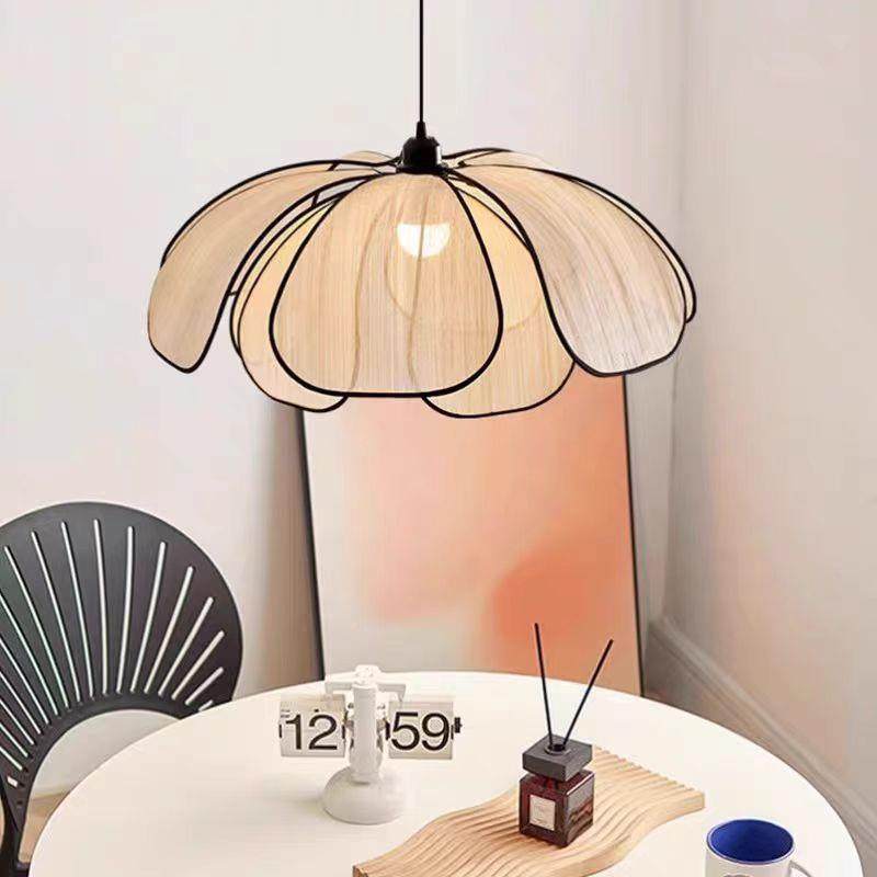 日式中古风约餐厅瓣吊灯40181客厅卧室民宿茶室法式简高感藤级编,家装灯饰光源,智能吊灯,淘宝优惠券,粉丝福利购,淘宝优惠卷