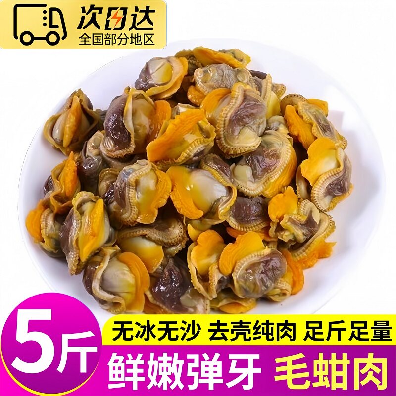 毛蛤蜊肉冷冻毛蚬子麻蚶子麻蛤赤贝肉凉拌山葵菜海鲜水产整箱顺丰
