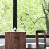 实木日式 飘窗桌阳台小茶几古木生花 榻榻米茶桌禅意小桌子新中式