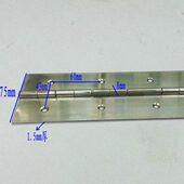 厚1.5 不锈钢长合页 宽75mm 不锈钢排铰 长1.8米 加宽长排铰链
