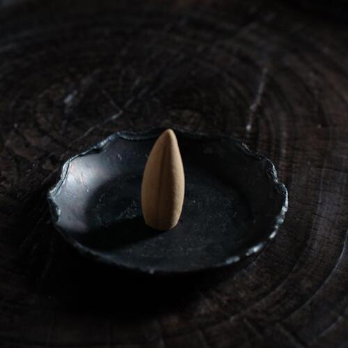 东际器物手工锻造锤铁香托侘寂风香盘线香插底座茶道茶盘杯托盘