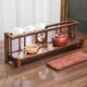 北美胡桃木茶具收纳架实木博古架茶壶茶杯架子双层桌面茶台置物架