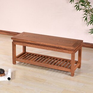 鸡翅木长条凳红木方凳家用中式实木长板凳原木茶桌长凳子仿古矮凳