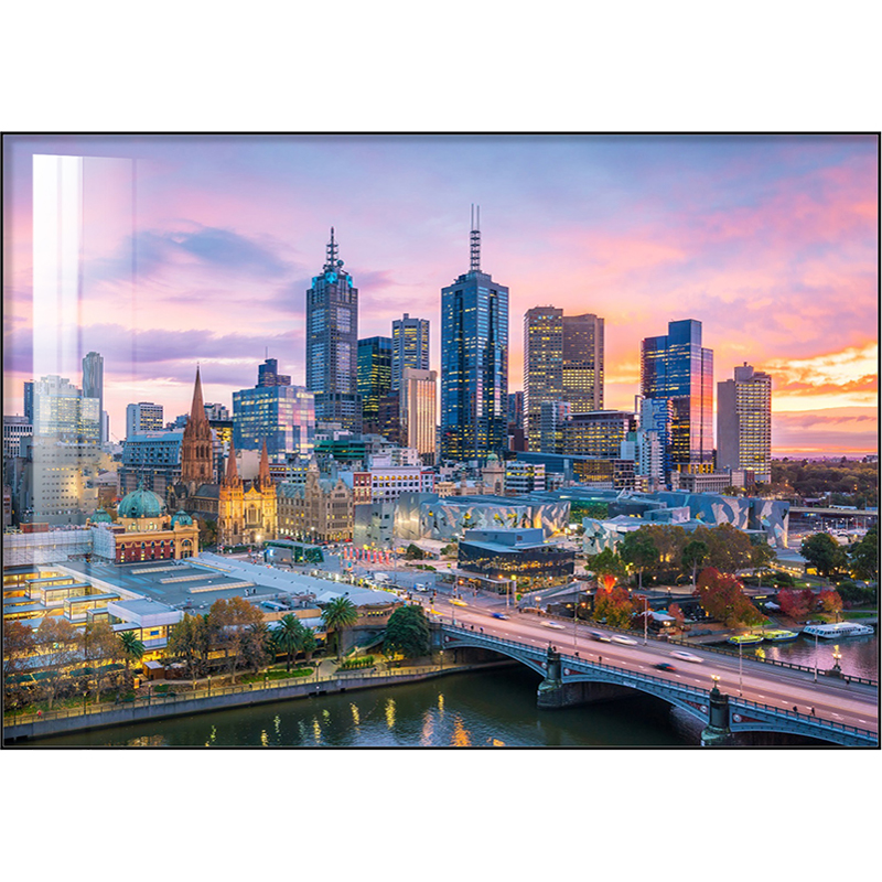 澳大利亚悉尼墨尔本城市风景画客厅沙I发背景墙画餐厅挂画摄影画