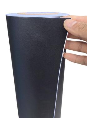 牌黑色亚光磨砂PVC自粘波音软片1.22m相框背板贴纸