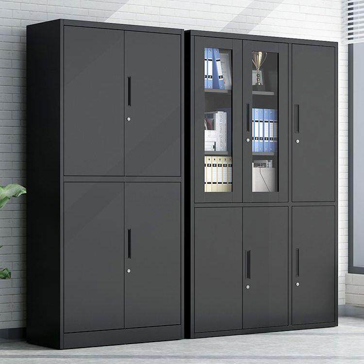 黑色文件柜办公室加厚铁皮柜资料档案矮柜书柜阳台带锁收纳储物柜,商业/办公家具,办公储物柜,淘宝优惠券,粉丝福利购,淘宝优惠卷