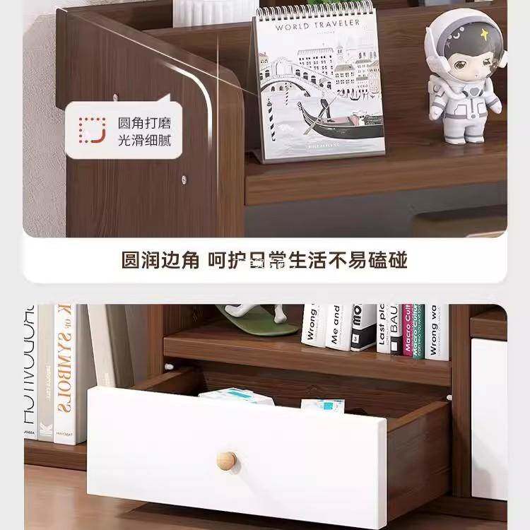 德国简易书架桌面置物架办公桌桌上收纳办公室书桌台面文件收纳架