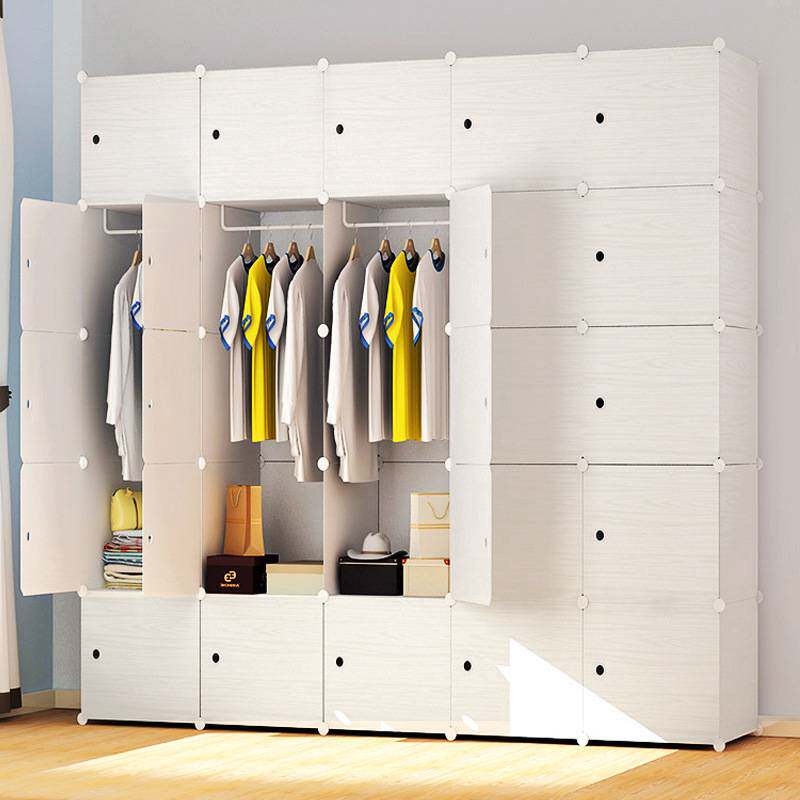 简易衣柜收纳架卧室家具收纳柜子储物柜拼装家用出租屋多功能学生