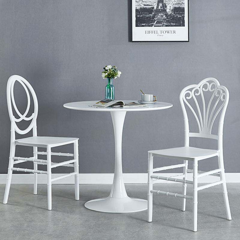 现代简约加厚塑料椅子户外酒店宴会靠背凳子创意休闲椅子温莎椅