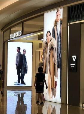 商场前维护led电子屏幕显示屏会议室p1.25P1.86p2室内led全彩屏