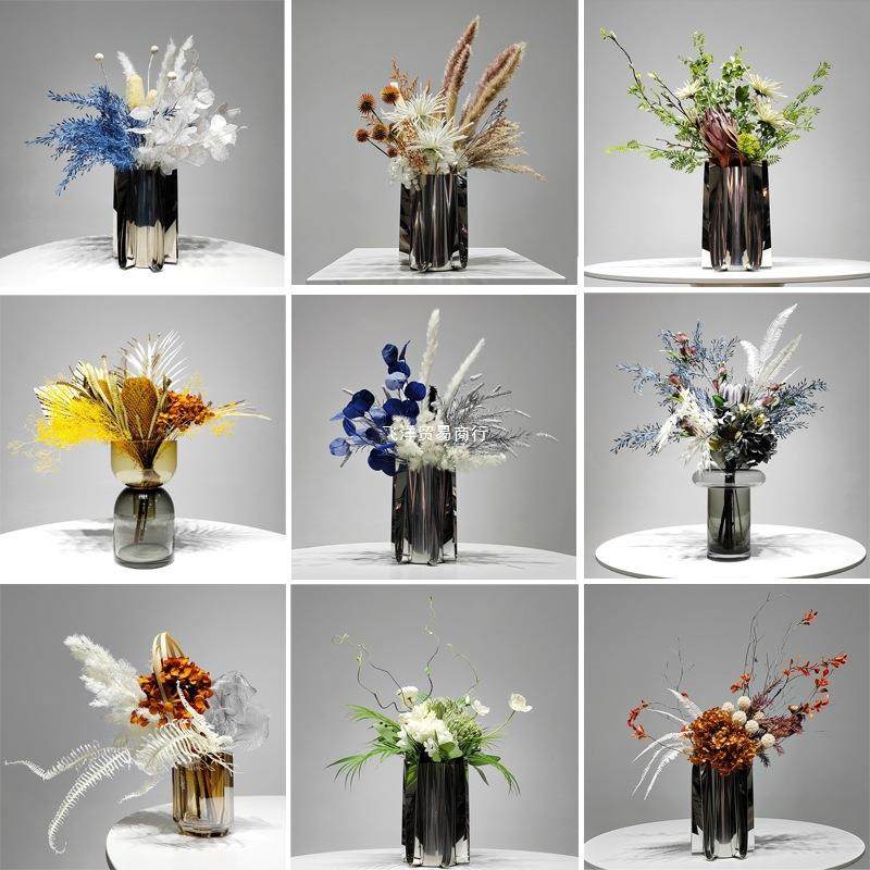 轻奢仿真花艺永生干花高端插花样板房茶几售楼处家居桌面花束摆件,鲜花速递/花卉仿真/绿植园艺,仿真花,淘宝优惠券,粉丝福利购,淘宝优惠卷