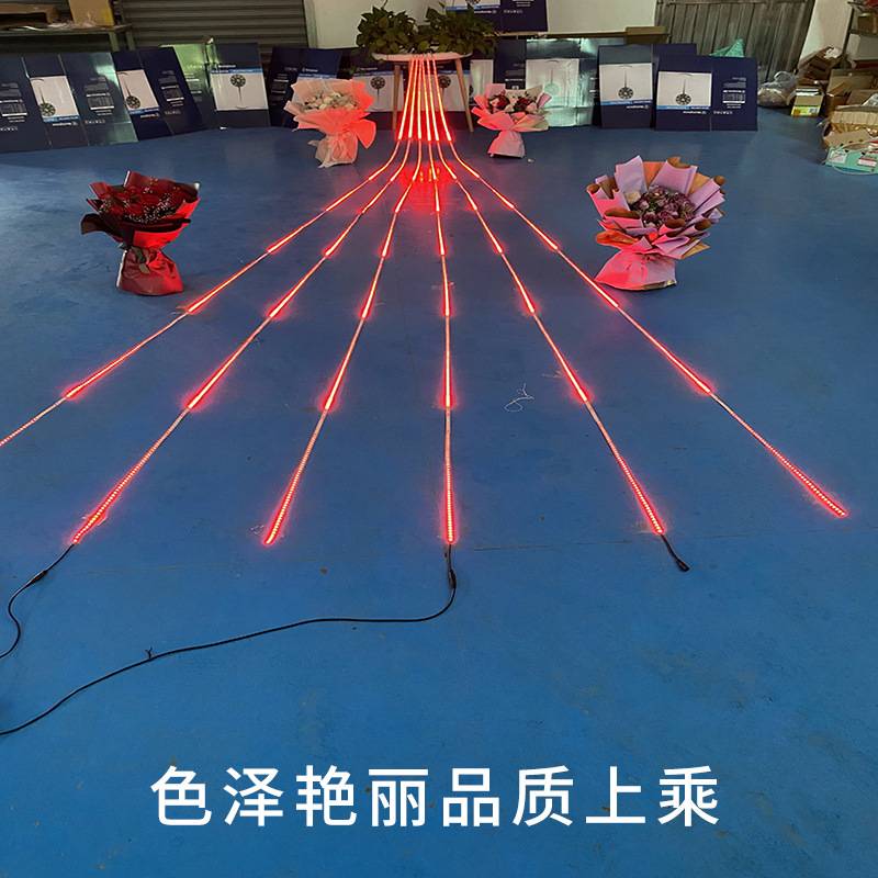 流星雨跑马灯户外防水广告婚庆派对追光led流水灯带流光走马灯条