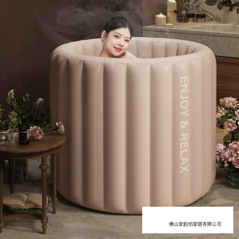 充气式泡澡桶大人云朵折叠成人全身浴桶洗澡家用儿童充气泡浴桶