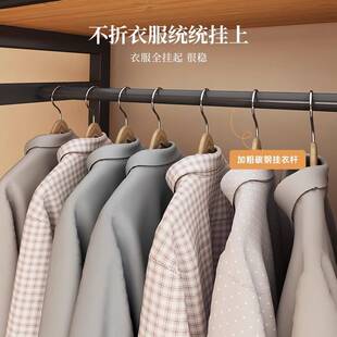 衣柜钢木衣柜简易组装布衣柜卧室家用结实耐用小户型收纳柜子衣橱