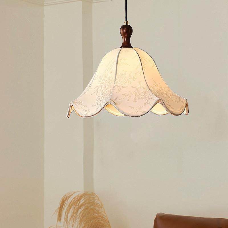 法式中古布艺复古床头小吊灯卧室床头玄关小吊灯美式吧台过道灯