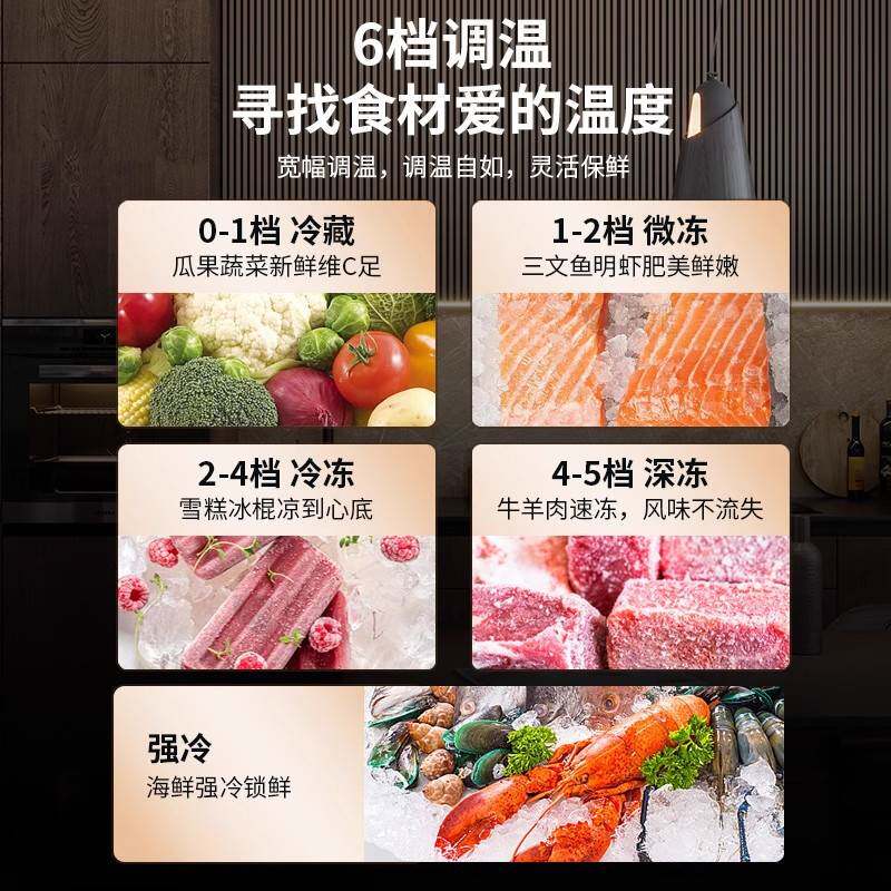 冰柜一级能效商用冷冻柜家用冷藏冷冻两用卧式双温冷柜