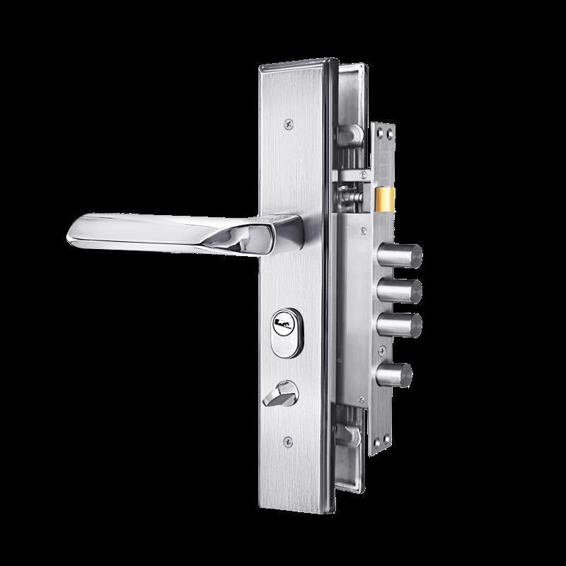 304防盗门锁级套装用通用型不8809锈钢把手锁体C锁家大门机械锁门