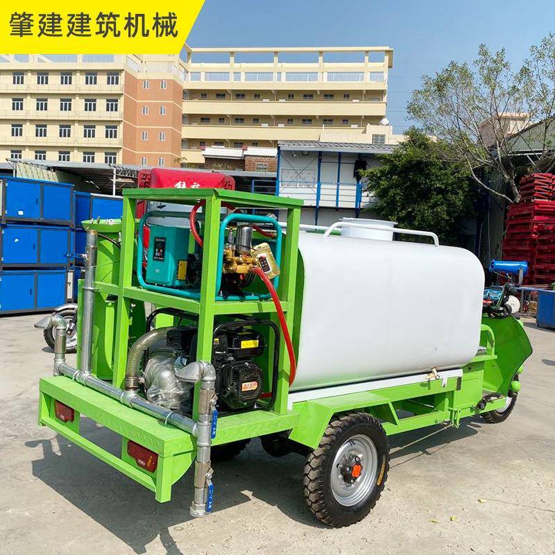 新能电源动三轮洒卫水车工用工程洒水车00地车雾炮机小型绿化环境