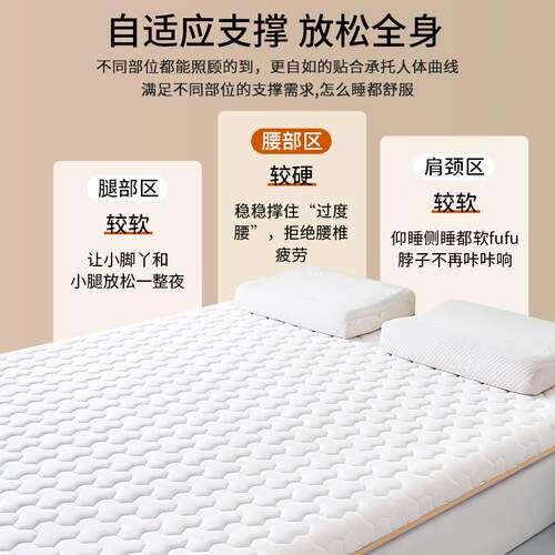 乳胶F988J8TM记忆棉床垫软家垫用卧室褥垫子单租房宿舍学床生人榻