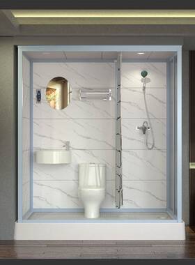 c6m新款整体淋浴房浴室一体式卫生间移动集成浴房家用隔断门防水