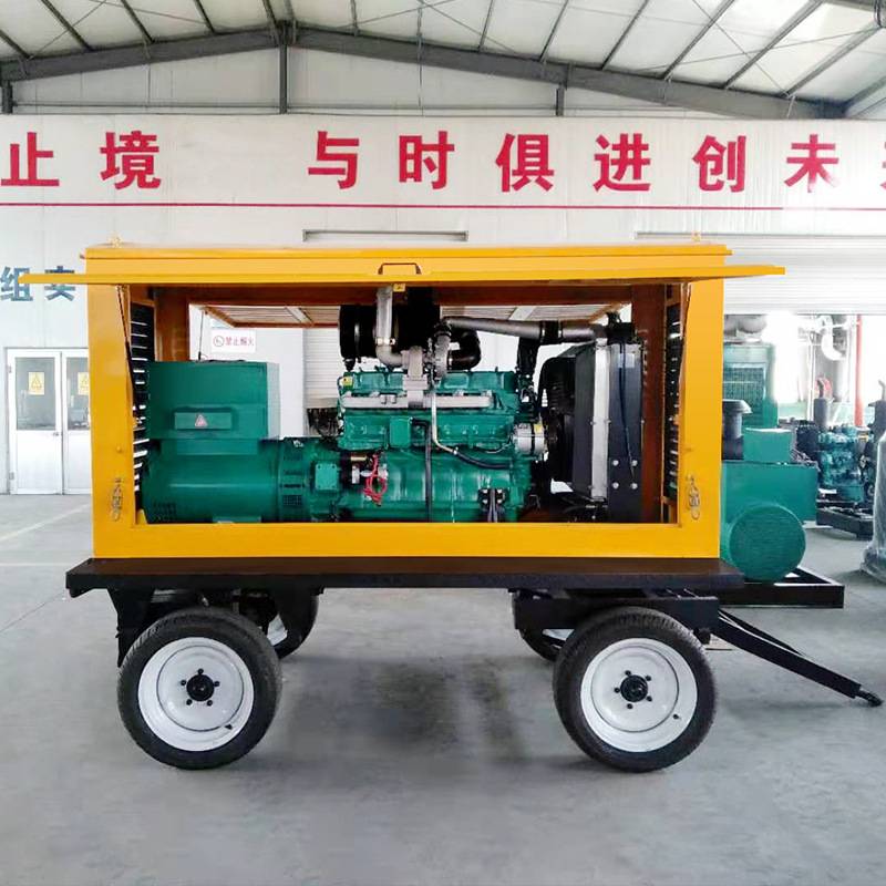 潍坊可移动式防尘防雨棚100KW柴油发电机组事业单位应急备用电源