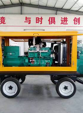 潍坊可移动式防尘防雨棚100KW柴油发电机组事业单位应急备用电源