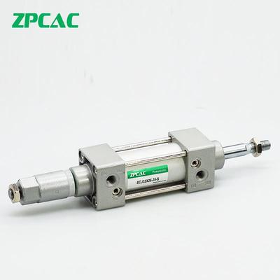 行程可调气缸带磁SCJ32/40/50/63/80/100*25/50-25/50-S替