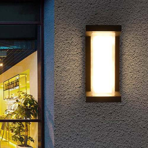 别墅户外壁灯家用室外阳台庭院灯铝材花园露台楼梯过道灯led壁灯