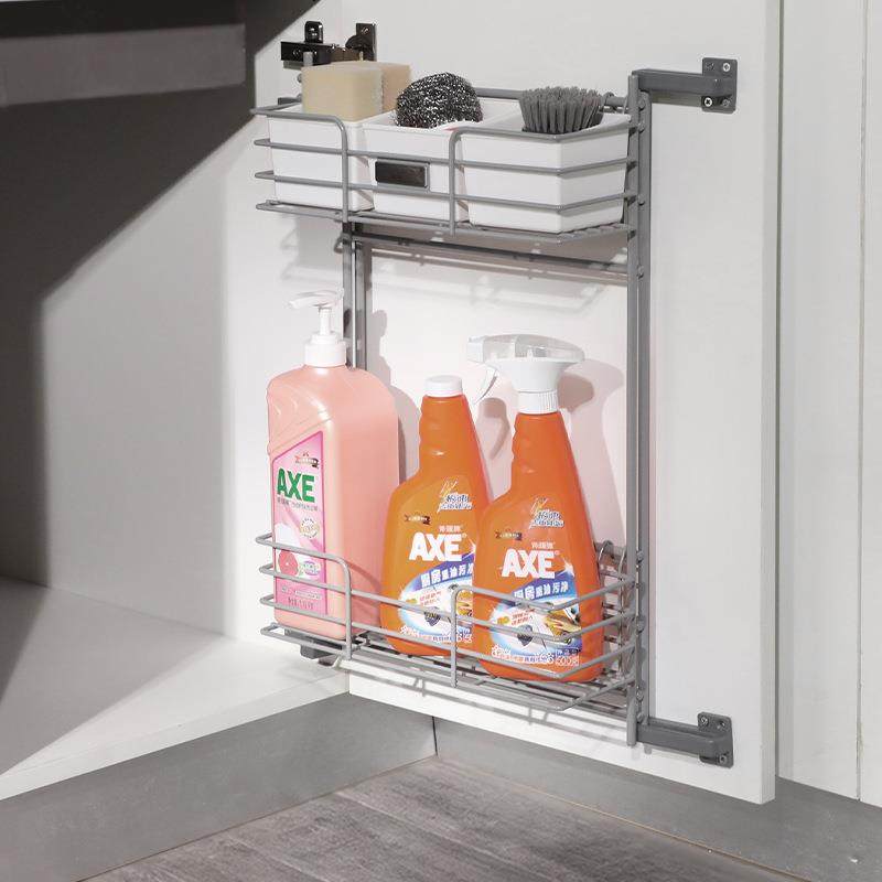 跨境下水槽置物架厨房下水道收纳置物架子橱柜门板侧装拉篮不分左,厨房/烹饪用具,抹布架/厨房清洁收纳架,淘宝优惠券,粉丝福利购,淘宝优惠卷